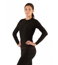 Термофутболка женская Lasting Atala из материала Seamless черная