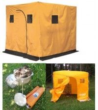 Прокат походной бани-палатки NOVATOUR с печкой и камнями