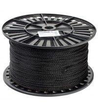 Шнур вязаный полипропиленовый с сердечником черный 4мм