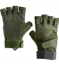Тактические полуперчатки FORCE TRACK оливковые