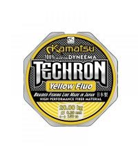 Леска плетеная Kamatsu Techron Yellow Fluo 150м 0.18мм-17кг