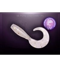 Твистер Crazy Fish ANGRI SPIN 2.5см запах креветки цвет перламутр