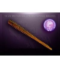 Приманка Crazy Fish CRUEL LEECH 5.5см запах жареного чеснока цвет моторное масло