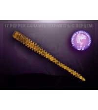 Приманка Crazy Fish CRUEL LEECH 5.5см запах кальмар цвет карамель с перцем