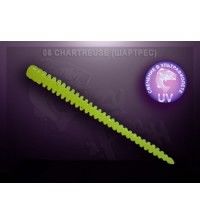 Приманка Crazy Fish CRUEL LEECH 5.5см запах кальмар цвет шартрес