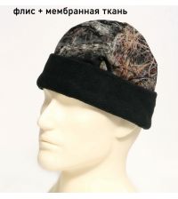 Шапка флис-мембранная лес