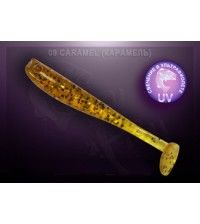 Микровиброхвост Crazy Fish NANO MINNOW 4см запах жареной рыбы цвет карамель
