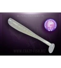 Микровиброхвост Crazy Fish NANO MINNOW 4см запах жареной рыбы цвет перламутр