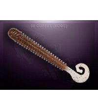 Твистер Crazy Fish ACTIVE SLUG 7.1см запах рыбы цвет кофе