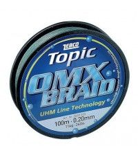 Плетеная леска Zebco OMX Braid 100м 0.22мм-13.5кг