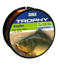Леска для карповой ловли Zebco Trophy Carp 450м 0.30мм-6.9кг